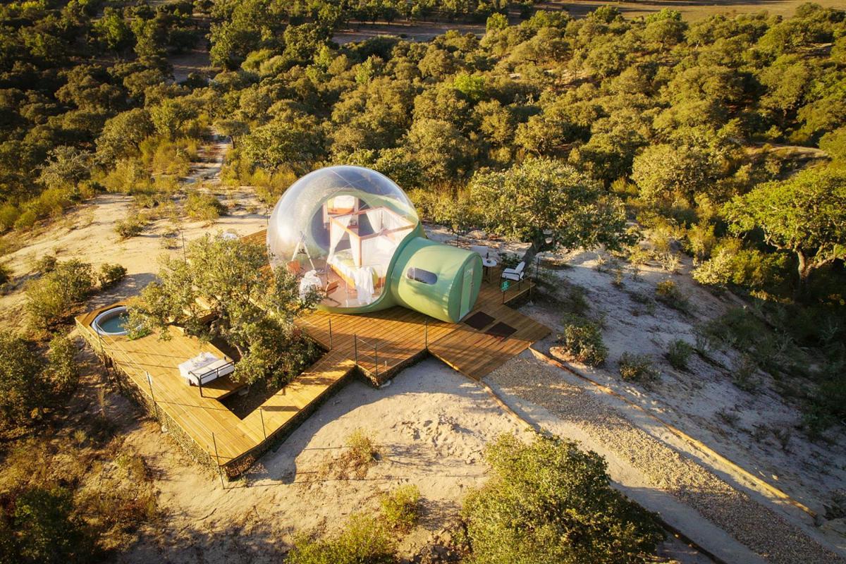 Eco-Lodge En La Reserva Privada Campanarios De Azaba - Proyecto De Conservacion Espeja Luaran gambar